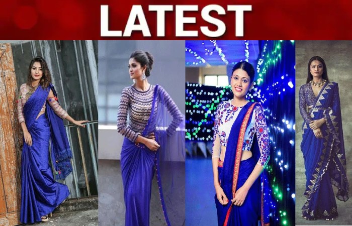 blue sarees