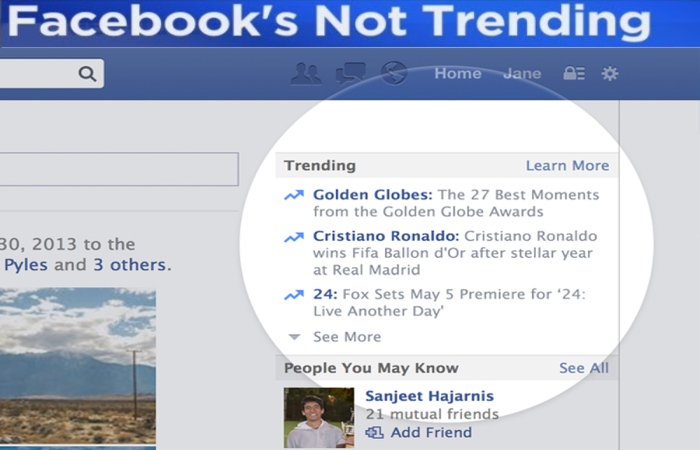 facebook remove the trending