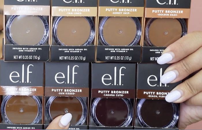 e.l.f. putty bronzer swatches