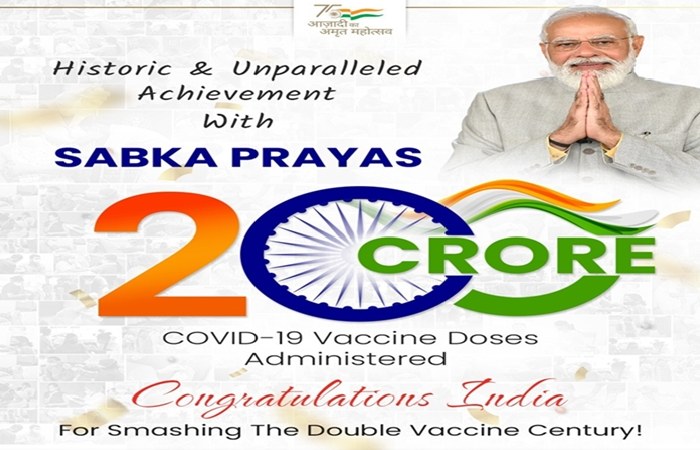 Covid-Vaccine-Record-India-2-Billion-Doses-Of-Covid-Vaccine-In-Just-18-Months - PM Modi