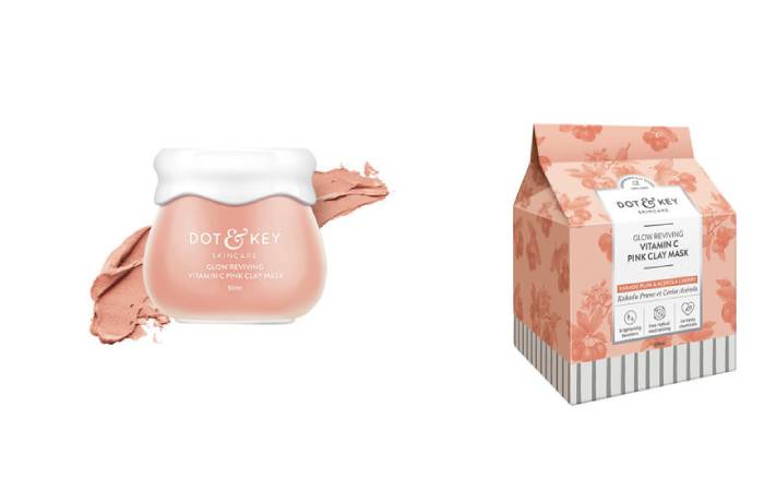 pink dot and key clay mask