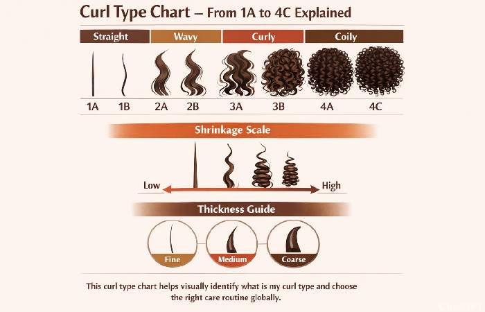 curl type chart