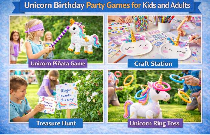 unicorn birthday party games